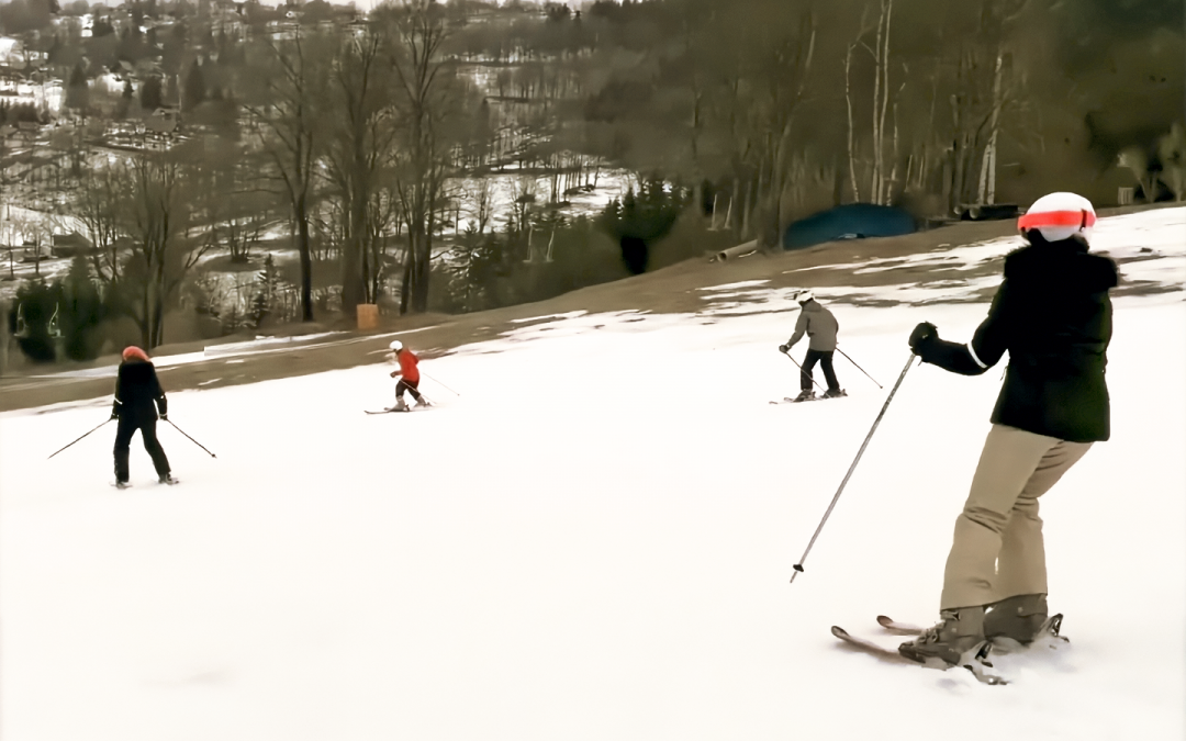 Lyže Staki na lyžařském kurzu ZŠ Dědina